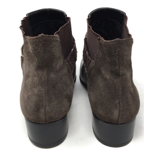 LOGO By Lori Goldstein Sharon Women's Size 8M Brown Chelsea Strap Ankle Boots - Picture 6 of 7